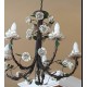 Lustre  floral 5 lampadas