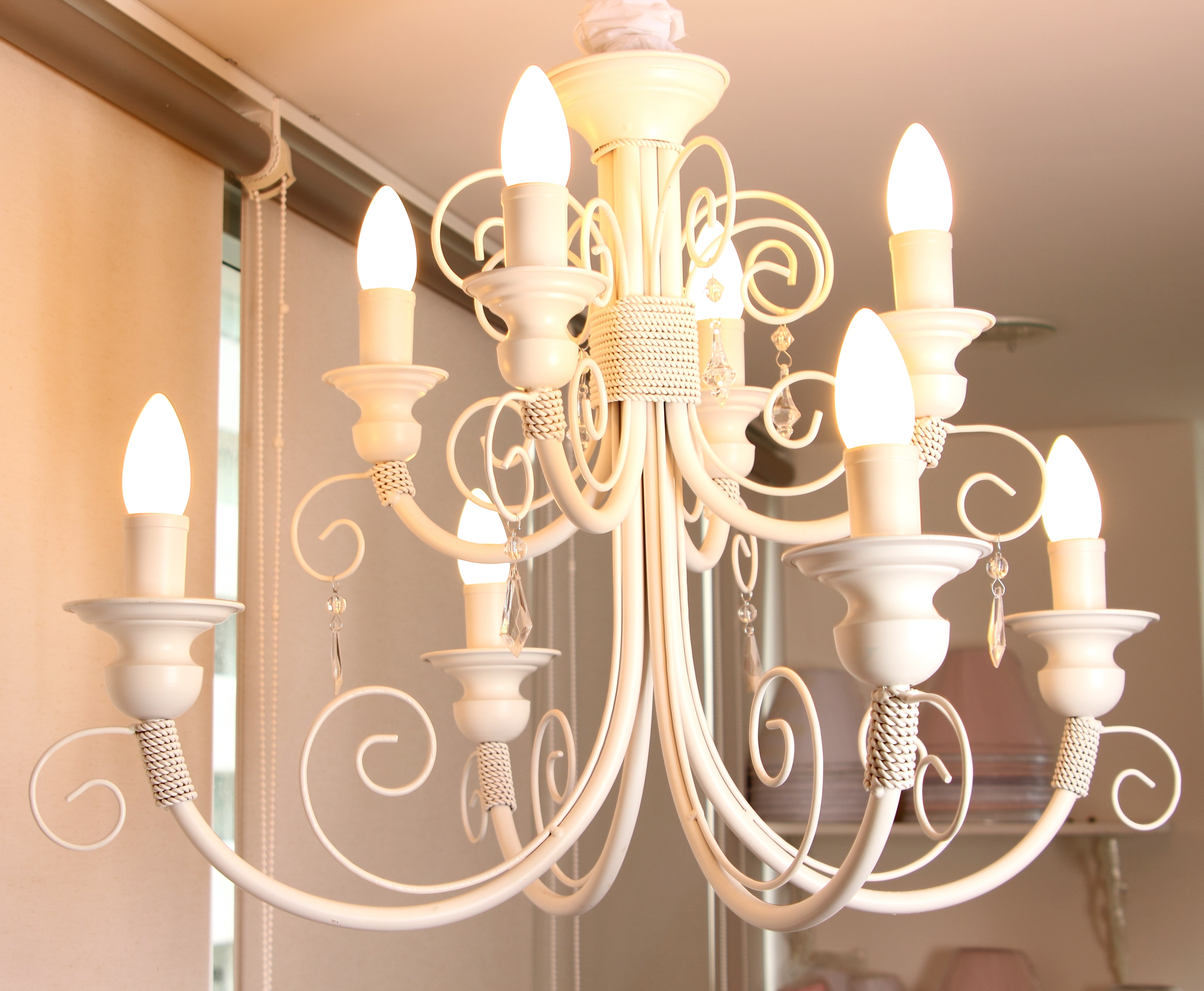 lustre branco lindo